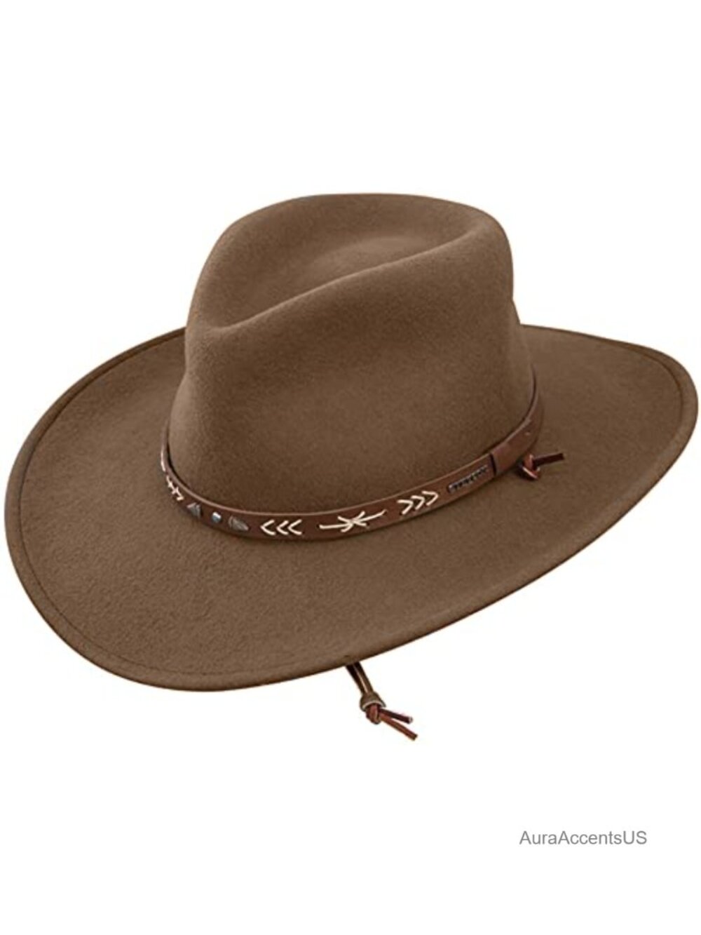 Mens Crushable Wool Cowboy Hat Dri-Lex Breathable Western